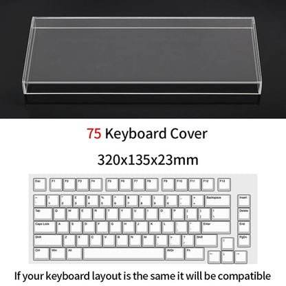 Acrylic Keyboard Clear Protector Case Mechanical Keyboard Dust Cover