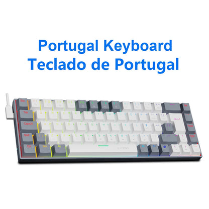 E-YOOSO Z686 RGB USB 60% Mini slim Mechanical Gaming Wired Keyboard