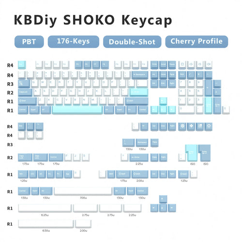 KBDiy GMK Keycap Double Shot GMK Olivia Shoko Jamon WOB Red Samurai