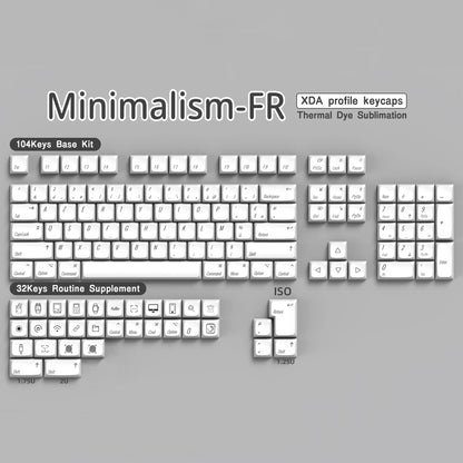 FR Keycaps PBT XDA Keycap For Cherry MX Switch Gaming Mechanical
