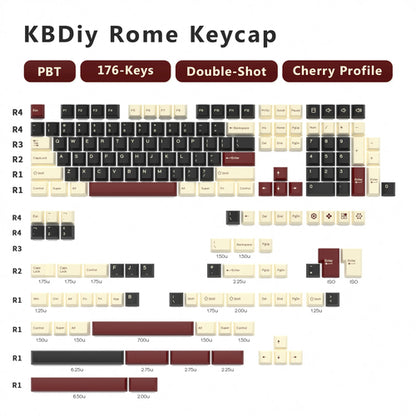 KBDiy GMK Keycap Double Shot GMK Olivia Shoko Jamon WOB Red Samurai