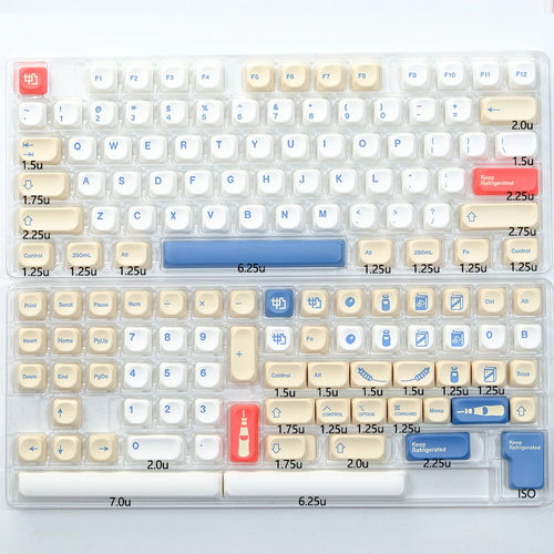 KBDiy KOA Profile Keycap GMK Style Retro 9009 Theme PBT Keycaps For