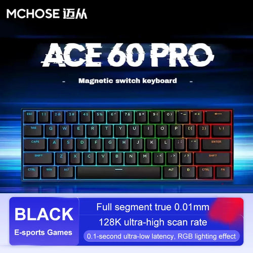 ACE60 Pro MCHOSE ACE68 Magnetic Keyboard Wired Mechanical for Gaming