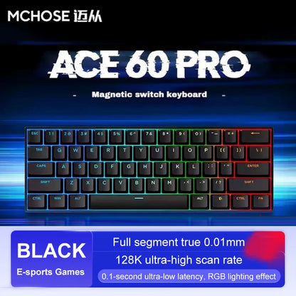 ACE60 Pro MCHOSE ACE68 Magnetic Keyboard Wired Mechanical for Gaming