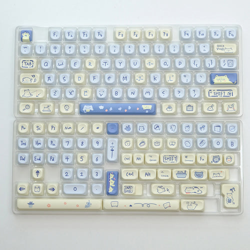 KBDiy KOA Profile Keycap GMK Style Retro 9009 Theme PBT Keycaps For