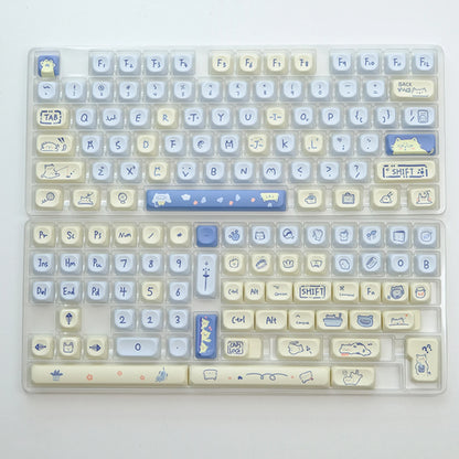 KBDiy KOA Profile Keycap GMK Style Retro 9009 Theme PBT Keycaps For